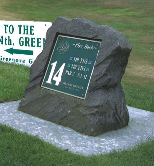 stone golf sign 4